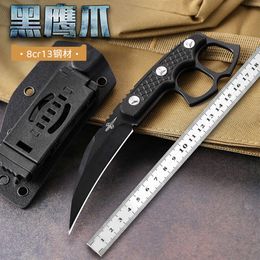 Outdoor Micro Technology Integrated Steel Claw Camping Portable Small Field Survival Tactical Straight Knife 740151