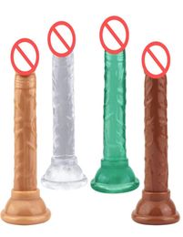 Realistic Dildo With Suction Cup Jelly Flexible Dildo Penis Vagina Massager Sex toys for women J17386554612