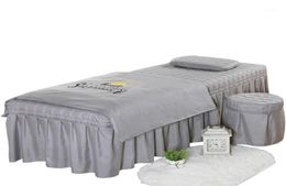 High Quality Beauty Salon Bedding Set Thick Bed Linens Sheets Bedspread Fumigation Massage Spa Pillowcase Duvet Cover Sets18749922