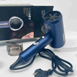 Hair Dryers KEMEI KM-9822 1800W high-power multifunctional 60 degree constant temperature professional salon hair dryer Q240306