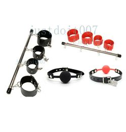 Lockable Soft Ball Bondage Prank and Open Leg Sling Wrist Ankle Handcuffs Binding Set BDSM A791964380
