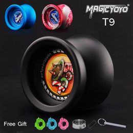 MAGICYOYO T9 Novice Advanced Professional Yoyo Responsive Aluminum Alloy Fancy Kids Toy Gift Free Accessories 240304