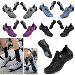 designer Cycling Shoes Men Sports Dirt Road Bike Shoes Flat Speed Cycling Sneakers Flats Mountain Bicycle Footwear SPD Cleats Shosdes 36-47 GAI