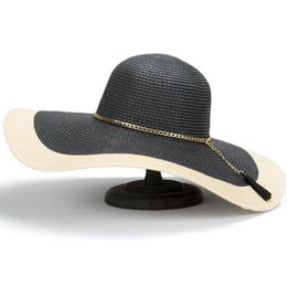 2019 Matches Sun Straw Cap Big Brim Ladies Summer Hat For Women Shade Sun Hats Beach Hat 215r