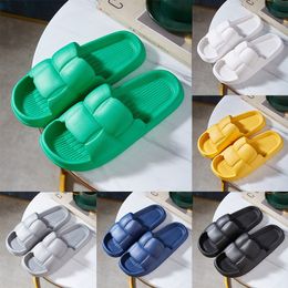 Slippers for men women Solid color hots low blacks whites deep grey Multi walking mens womens shoes trainers GAI
