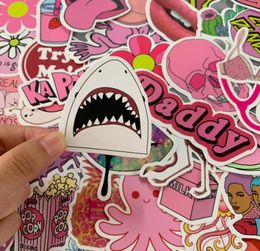 Pink Cute Cartoon Stickers Waterproof Refrigerator Skateboard Decoration Mixed Decals For Laptop Macbook Waterbottle Motocycle Sti5285801