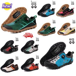 Cycling Footwear Men Speed Road Bike Sneakers Flat Carbon Cycliang Shoes MTB Cleats Women Mountain Bicycle Shoes SPD Pedals Racing Biking Footwar GAI