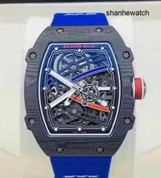 Mens Watch Dress Watches RM Watch Rm67-02 French Ntpt Carbon Fibre Limited Edition Leisure Machinery