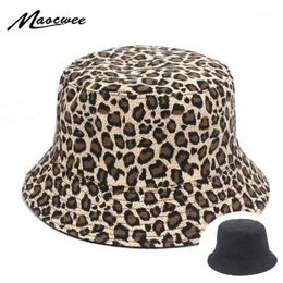 Women Leopard Print Bucket Comfortable Breathe Foldable Men Beach Flat Top Sun Fishing Hat high quality Flat Panama Hat Street1311N