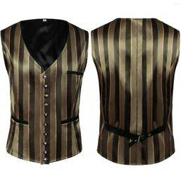 Men's Vests Mens Medieval Costume Retro Gothic Short Dress Vest Coat Rain Jacket Lightweight