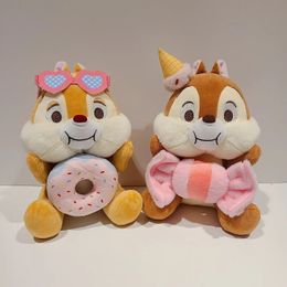 Wholesale cute squirrel plush toys children's games playmates holiday gifts room decoration claw machine prizes kid birthday christmas gifts