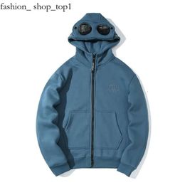 Fashion Cp Men Round Lens Pullover Pure Cotton Cp Mens Hoodie Brand Zipper Fleece Korean Harajuku Jacket Autumn Winter Cp Compagny 842