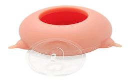 Cat Bowls Feeders Silicone Puppy Feeder Doggie Bubble Milk Bowl Pet Kitten Feeding 3 Nursing Station Multi Nipple Bionic Self De8631245