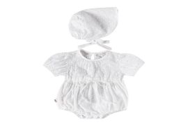 024M Born Baby Girl Short Sleeve Romper White Solid Hole Floral Jumsuit For Cute Toddler Girls Jumpsuits7285569