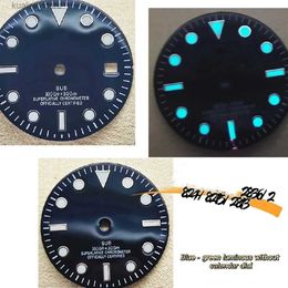 Watch Bands Accessories 29mm Modified Dial Ice Blue Luminous Suitable for 2824/2836/8215/2813/8200 ment Calendar SUB Surface L240307