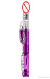 Multi Speed Thrusting and Rotating Rabbit Vibrator Clit Stimulation GSpot Dildo Vibrator Sex Toys for Woman5284718