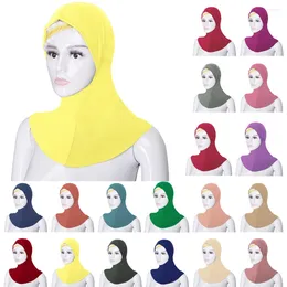 Ethnic Clothing Muslim Underscarf Women Veil Hijab Bonnet Scarf Turban Head Cover Hijabs Cap Hat Islamic Inner Caps One Piece Amira Shawls