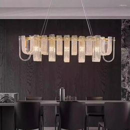 Pendant Lamps Modern Ceiling Chandeliers For Dining Room Hanging Light Fixture Living Indoor Lighting Crystal