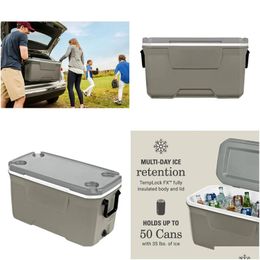 Outdoor Gadgets 316 Series 70Qt Hard Chest Cooler Sier Ash Drop Delivery Sports Outdoors Camping Hiking Hiking And Camping Dhdkl