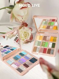 HOLD LIVE Bunny Sweetheart Garden Eye Shadow Pallete 18 Colour Bead Matte Eye Shadow Blue Green Pink Purple 240304