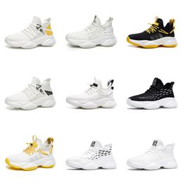GAI Mens Running shoes breathable black yellow gray Spring and Summer Breathable Lightweight Sneakers tennis Six