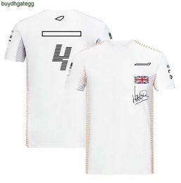 Men's Polos F1 Driver T-shirt Mens Team Uniform Short-sleeved Fan Clothing Casual Sports Round Neck Racing Suit Can Be Customizable Po7c