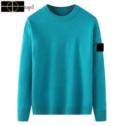 Sweaters Mens Designer Hoodies Knit Sweatshirt Crew Neck Long Stone Pullover Hoodie Couple Clothing Autumn and Spring Warm Stones Island Tech Fleece Tops 5387