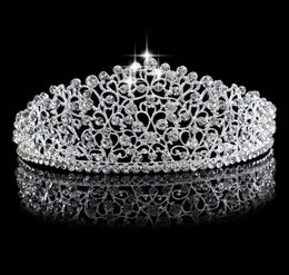 Luxury Bridal Crown Sparkling Rhinestone Crystals Roayal Wedding Crowns Crystal Hair Accessories Birthday Party Tiaras Quinceaner 7449853