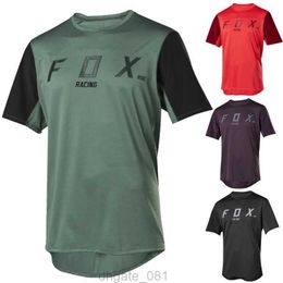 2023 футболка для скоростного спуска с короткими рукавами, мужская футболка FOX Ride Racing Bicycle Cycling Shirt DH Camiseta Mtb Enduro Road Mountain Bike Jersey