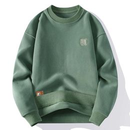 2023 Autumn/Winter Mens Youth New Double-sided Austen Fleece and Thickened Pullover Sweater Trend