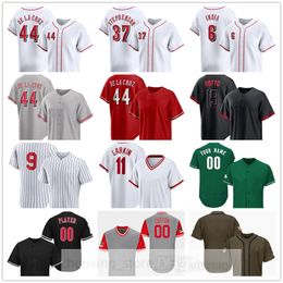 Stitched 2024 Baseball Jerseys 30 Ken Griffey Jr. 11 Barry Larkin 8 Joe Morgan 5 Johnny Bench 14 Pete Rose 19 Joey Votto 21 Hunter Greene 41 Andrew Abbott 70 Tejay Antone