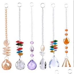Pendants Crystal Ball Prism Glass Chandelier Hanging Pendant Lighting Dream Sun Catcher Wedding Party Home Drop Delivery Dhlxb