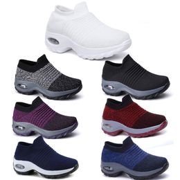 Large size men women's shoes cushion flying woven sports shoes hooded shoes fashionable rocking shoes GAI casual shoes socks shoes 35-43 59