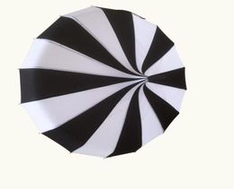 10 pcslot Creative Design Black And White Striped Golf Umbrella Longhandled Straight Pagoda Umbrella1110270