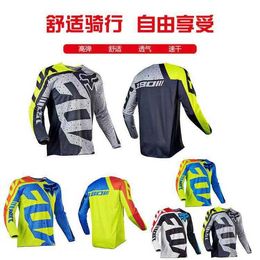 Men's T-shirts New Fox Fox Speed Descending Cycling Suit Top Long Sleeved Racing Suit Mountain Bike Off Road Shirt