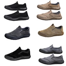 GAI Men's shoes, spring new style, one foot lazy shoes, comfortable and breathable Labour protection shoes, men's trend, soft soles, sports and leisure shoes man 44