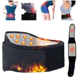 Adjustable Tourmaline Selfheating Magnetic Therapy Belt Support Back Waist Brace Double Banded Lumbar body shaper Breathable 240226