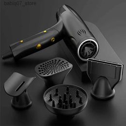 Hair Dryers 2400W Electric Dryer Negative Ion Professional Quick Drying Household Salon Tools Foldable Q240306