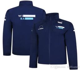2021F1 Racing Team Williams Zip Jacket Men039s Long Sleeve Sweater Downhill Jersey can be customized1766135