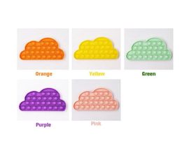 Children Toy Party Favour Sensory Push Bubble Board Game Clouds Autism Special Needs For Kids Adults Multi Colorsa32a179377304