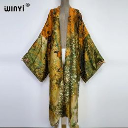 Cover-up WINYI 2022 summer holiday party Ladies Swimsuit Cover Ups Swimwear Beach Cover Up Bikini Cover Up Women Cardigan kimono Dress