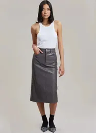 Skirts Women's Dress Elephant Grain Washed Leather Cowboy Wind Autumn And Winter Fashion Temperament Mid-waist Hip Skirt