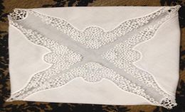 Set of 12 Home Textiles White Ladies Handkerchief 12 inch Embroidered crochet lace edges hankies hankyFor Bridal6377608