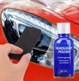 Car Care Kit 30ML Auto Headlight Repair Tool Restoration Oxidation Rearview Glass Liquid Polish Headlamp Polishing Antiscratch Co6641622