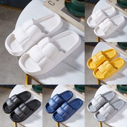 Slippers for men women Solid color hots low blacks whites Olive Drab Multi walking mens womens shoes trainers GAI