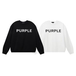 Designer Pure Cotton Mens Womens Hoodies C3 Purple Brand Sweatshirt Classic Letter Print Loose Round Neck Sweater For Men And Women CSD24030610