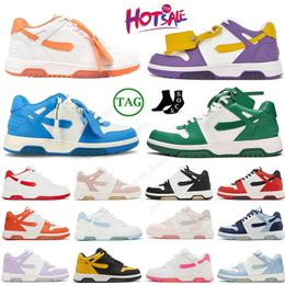2024 Out Of Office Sneakers Offes Low White Leather Platform Suede Pink Orange Trainer Breathable Sport Outdoor Sneakers Dress Shoes Walking Trainers Size EUR36-45