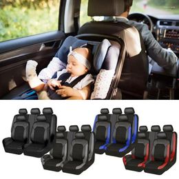 Car Seat Covers Leather Cover Waterproof Front Back Protective Automotive Vehicle Cushion For Trucks Interior