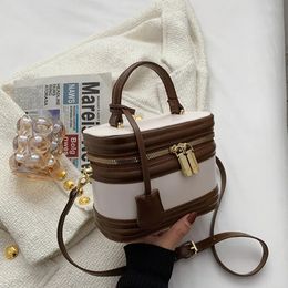 Brand Barrel-shaped Shoulder Bags Women Fashion Top Handbag High Quality Crossbody Square Bag and Purses Ladys Cute Clutch Bag 240229