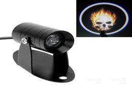 Fog Lamp Logo Laser Projector 3D LED Logo Light Tail Lighting Ghost Flaming Skull Motorcycle Spotlight5702332